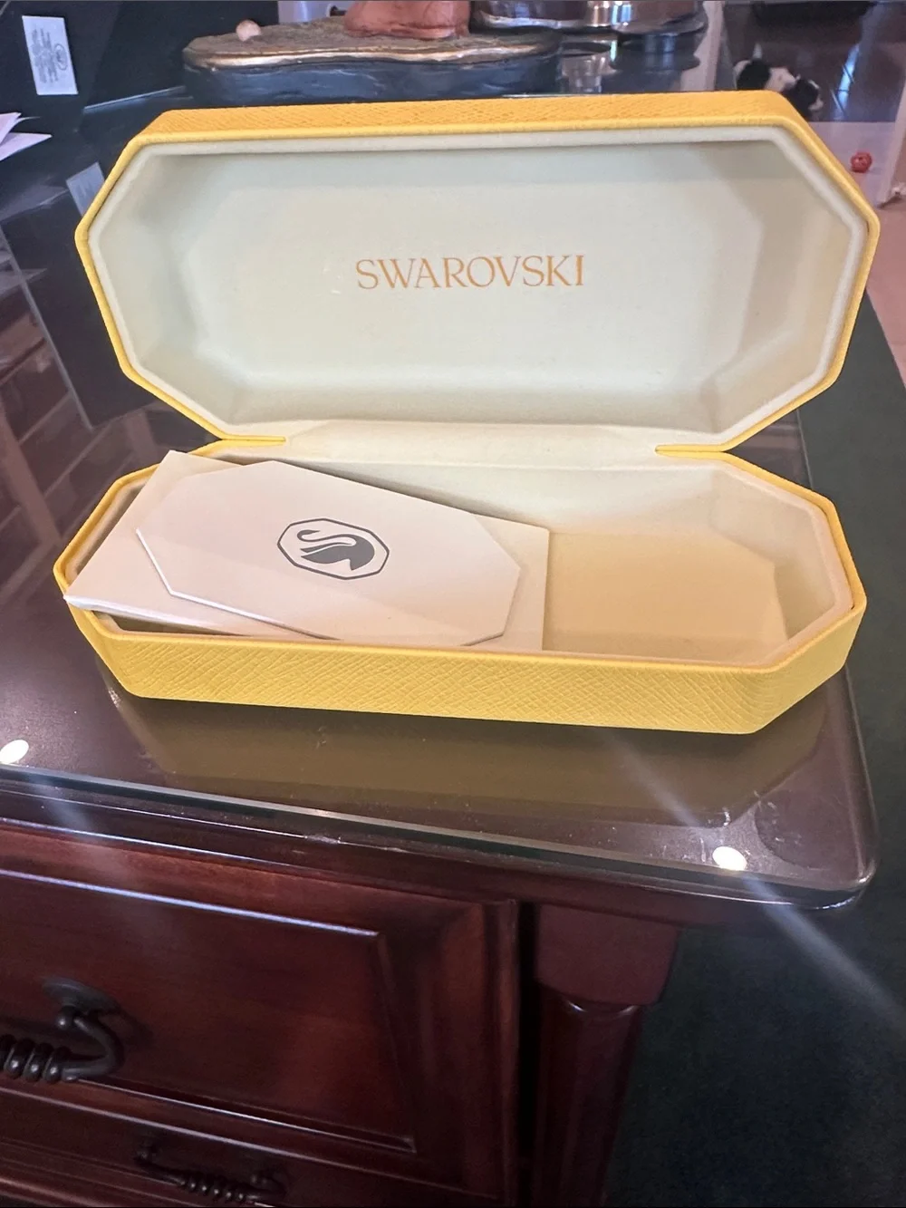 Swarovski Yellow Eyewear Jewelry Case